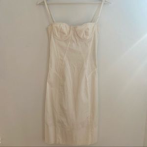 D&G bustier mini dress off white